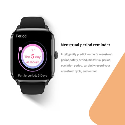 QS11 1,91 pouces BT5.2 montre de sport intelligente, prise en charge du sommeil/fréquence cardiaque/oxygène sanguin/température/moniteur de santé de la pression artérielle