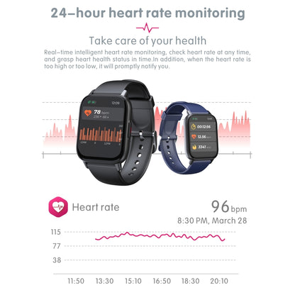 Montre de sport intelligente QS16 Pro 1,83 pouces BT5.0, prise en charge des appels Bluetooth/sommeil/oxygène sanguin/température/fréquence cardiaque/moniteur de santé de la pression artérielle