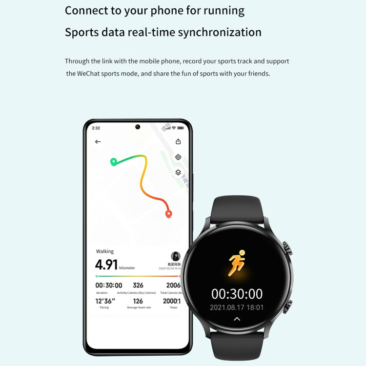 QS40 1,39 pouces BT5.2 montre de sport intelligente, prise en charge des appels Bluetooth/sommeil/oxygène sanguin/température/fréquence cardiaque/moniteur de santé de la pression artérielle