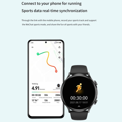 QS40 1,39 pouces BT5.2 montre de sport intelligente, prise en charge des appels Bluetooth/sommeil/oxygène sanguin/température/fréquence cardiaque/moniteur de santé de la pression artérielle