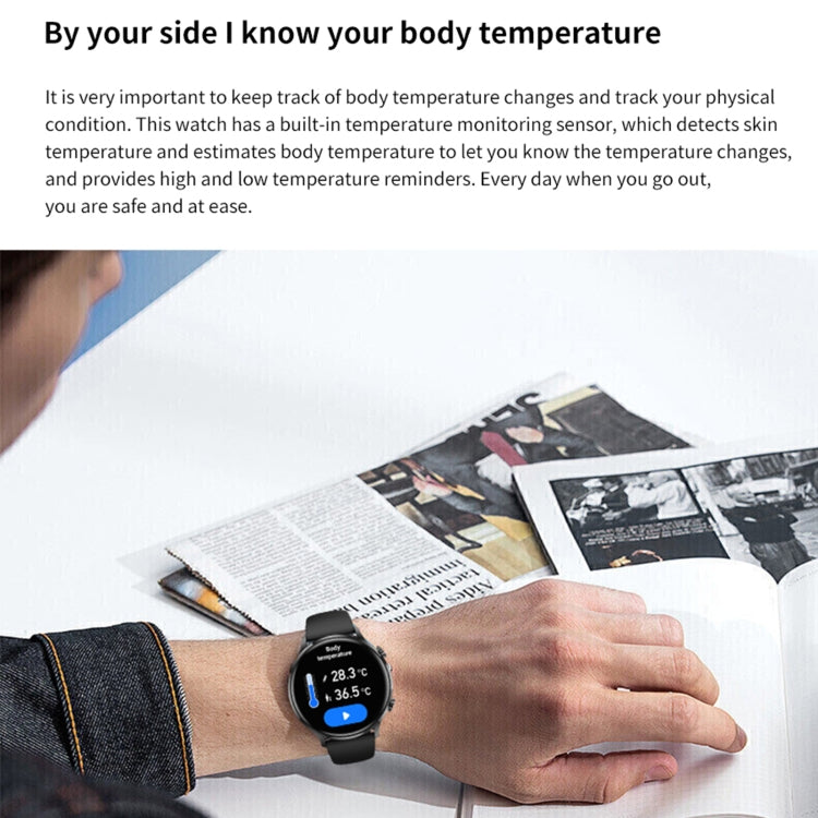 QS40 1,39 pouces BT5.2 montre de sport intelligente, prise en charge des appels Bluetooth/sommeil/oxygène sanguin/température/fréquence cardiaque/moniteur de santé de la pression artérielle