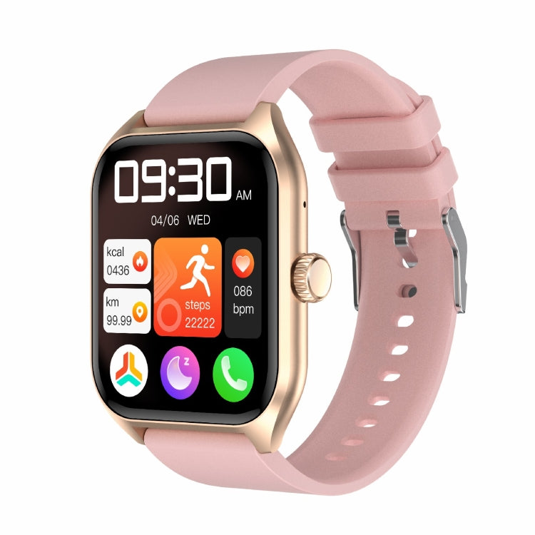 Qx5 1,96 pouces BT5.2 montre de sport intelligente, prise en charge des appels Bluetooth/sommeil/oxygène sanguin/température/fréquence cardiaque/moniteur de santé de la pression artérielle