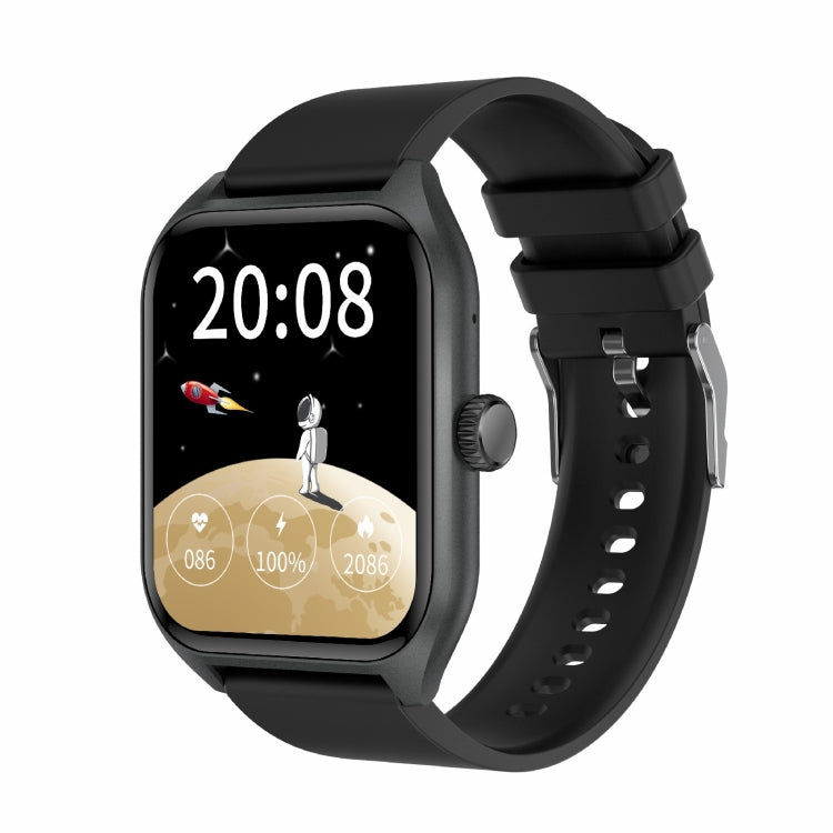 Qx5 1,96 pouces BT5.2 montre de sport intelligente, prise en charge des appels Bluetooth/sommeil/oxygène sanguin/température/fréquence cardiaque/moniteur de santé de la pression artérielle