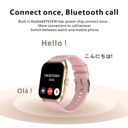 Qx5 1,96 pouces BT5.2 montre de sport intelligente, prise en charge des appels Bluetooth/sommeil/oxygène sanguin/température/fréquence cardiaque/moniteur de santé de la pression artérielle