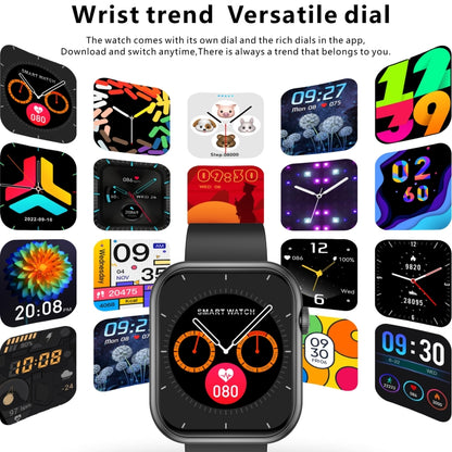Montre de sport intelligente QX7 Pro 2,0 pouces BT5.2, prise en charge des appels Bluetooth/sommeil/glycémie/oxygène dans le sang/température/fréquence cardiaque/moniteur de santé de la pression artérielle