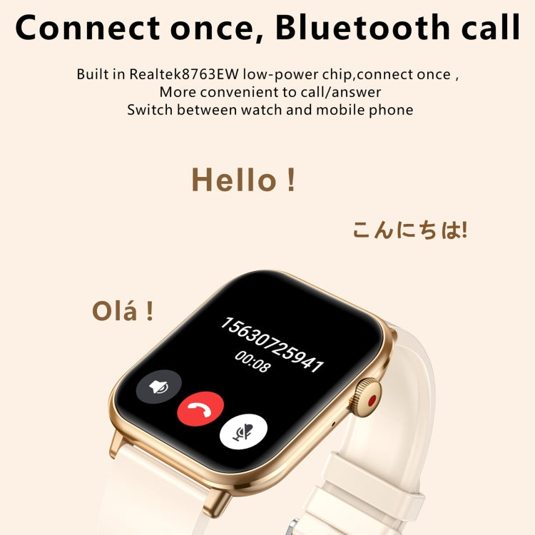 QX9 1,96 pouces BT5.2 montre de sport intelligente, prise en charge des appels Bluetooth/sommeil/oxygène sanguin/fréquence cardiaque/moniteur de santé de la pression artérielle