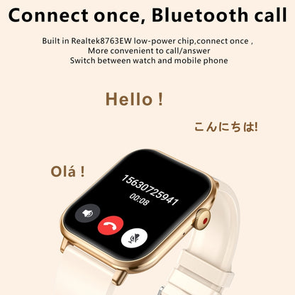 QX9 1,96 pouces BT5.2 montre de sport intelligente, prise en charge des appels Bluetooth/sommeil/oxygène sanguin/fréquence cardiaque/moniteur de santé de la pression artérielle