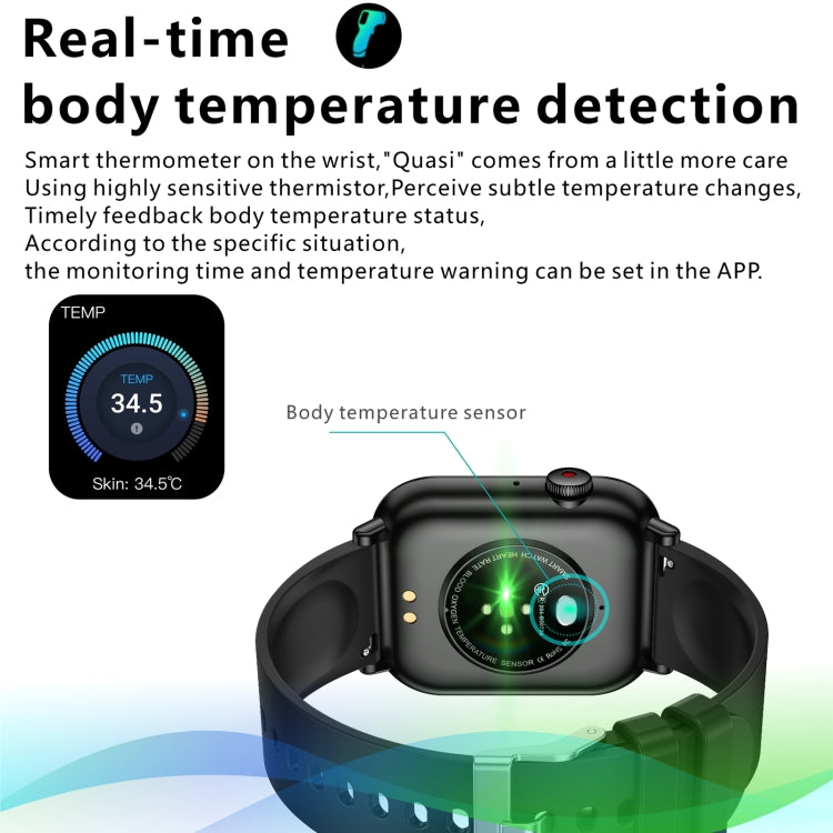 QX9 1,96 pouces BT5.2 montre de sport intelligente, prise en charge des appels Bluetooth/sommeil/oxygène sanguin/fréquence cardiaque/moniteur de santé de la pression artérielle