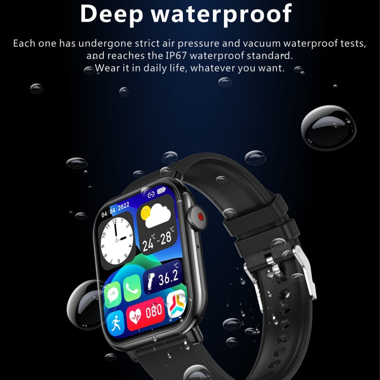 QX9 1,96 pouces BT5.2 montre de sport intelligente, prise en charge des appels Bluetooth/sommeil/oxygène sanguin/fréquence cardiaque/moniteur de santé de la pression artérielle