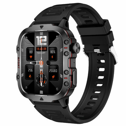 QX11 1,96 pouces BT5.2 montre de sport intelligente, prise en charge des appels Bluetooth/sommeil/oxygène sanguin/fréquence cardiaque/moniteur de santé de la pression artérielle