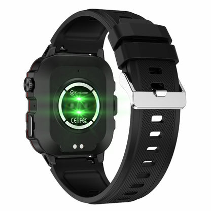 QX11 1,96 pouces BT5.2 montre de sport intelligente, prise en charge des appels Bluetooth/sommeil/oxygène sanguin/fréquence cardiaque/moniteur de santé de la pression artérielle