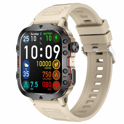 QX11 1,96 pouces BT5.2 montre de sport intelligente, prise en charge des appels Bluetooth/sommeil/oxygène sanguin/fréquence cardiaque/moniteur de santé de la pression artérielle