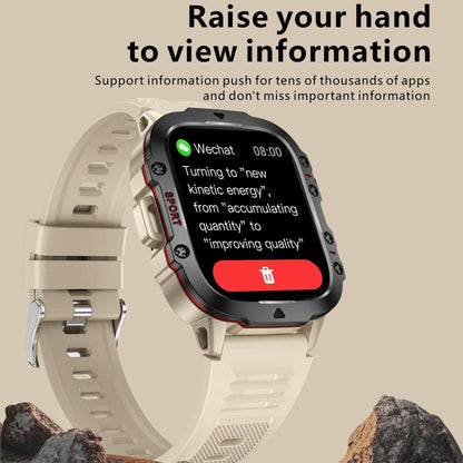 QX11 1,96 pouces BT5.2 montre de sport intelligente, prise en charge des appels Bluetooth/sommeil/oxygène sanguin/fréquence cardiaque/moniteur de santé de la pression artérielle
