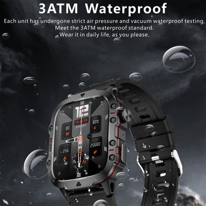 QX11 1,96 pouces BT5.2 montre de sport intelligente, prise en charge des appels Bluetooth/sommeil/oxygène sanguin/fréquence cardiaque/moniteur de santé de la pression artérielle