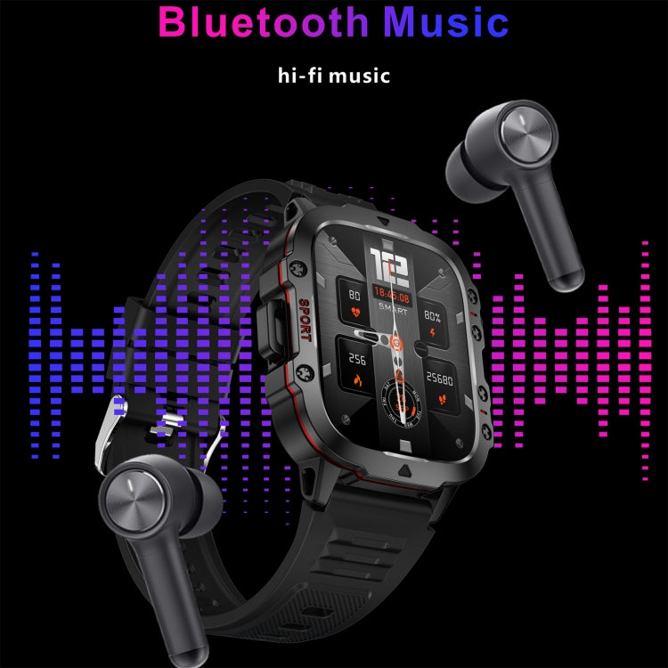 QX11 1,96 pouces BT5.2 montre de sport intelligente, prise en charge des appels Bluetooth/sommeil/oxygène sanguin/fréquence cardiaque/moniteur de santé de la pression artérielle