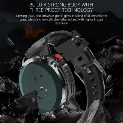 Montre intelligente Bluetooth à écran rond C22 de 1,6 pouces, prise en charge de la surveillance de la santé et 24 modes sportifs