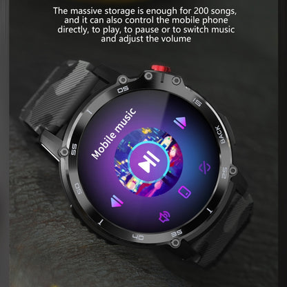 Montre intelligente Bluetooth à écran rond C22 de 1,6 pouces, prise en charge de la surveillance de la santé et 24 modes sportifs