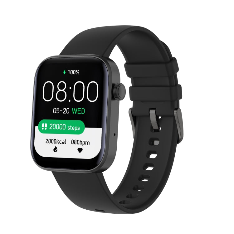 Montre intelligente Bluetooth P43 avec écran TFT de 1,8 pouces, prise en charge de la surveillance de la fréquence cardiaque et de plus de 100 modes sportifs