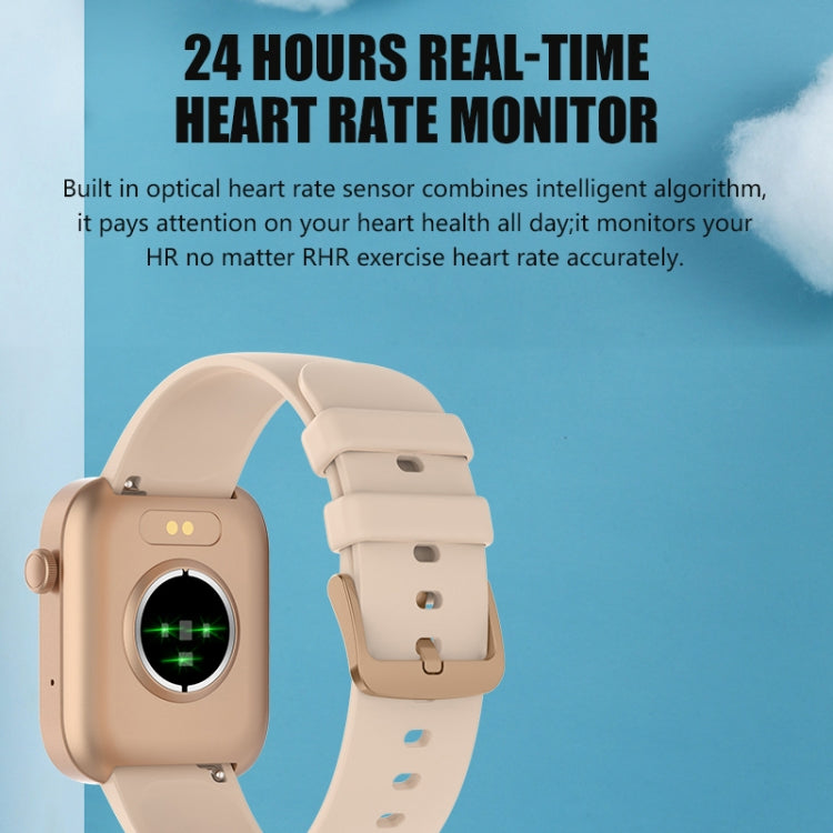 Montre intelligente Bluetooth P43 avec écran TFT de 1,8 pouces, prise en charge de la surveillance de la fréquence cardiaque et de plus de 100 modes sportifs