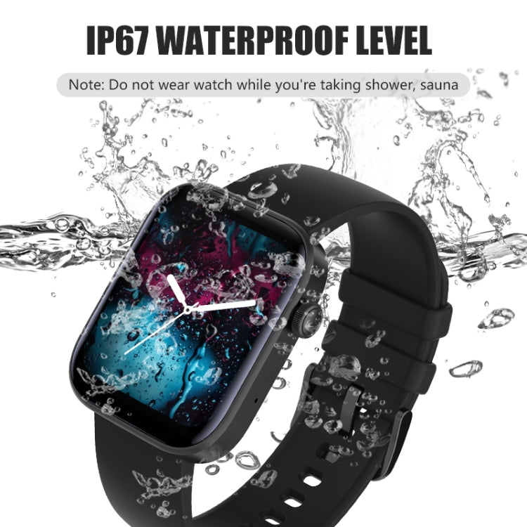 Montre intelligente Bluetooth P43 avec écran TFT de 1,8 pouces, prise en charge de la surveillance de la fréquence cardiaque et de plus de 100 modes sportifs