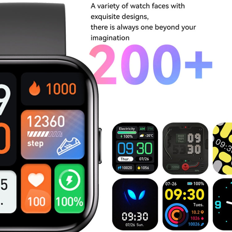 Montre intelligente de remise en forme GTS4 1,69 pouces, appel BT/fréquence cardiaque/tension artérielle/MET/température corporelle