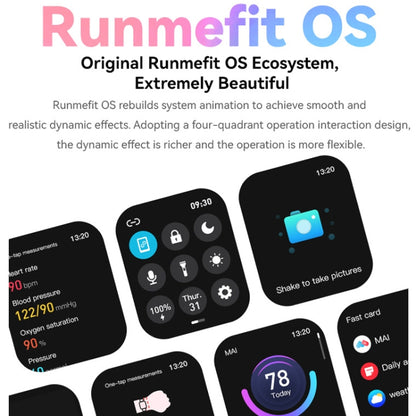 Montre intelligente de remise en forme GTS4 1,69 pouces, appel BT/fréquence cardiaque/tension artérielle/MET/température corporelle