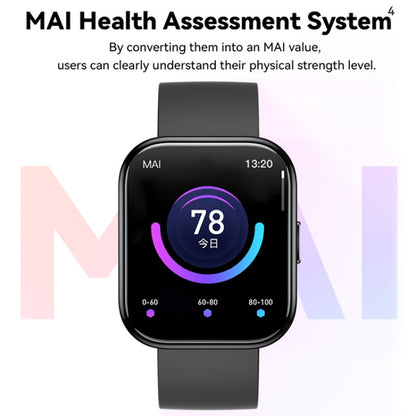 Montre intelligente de remise en forme GTS4 1,69 pouces, appel BT/fréquence cardiaque/tension artérielle/MET/température corporelle