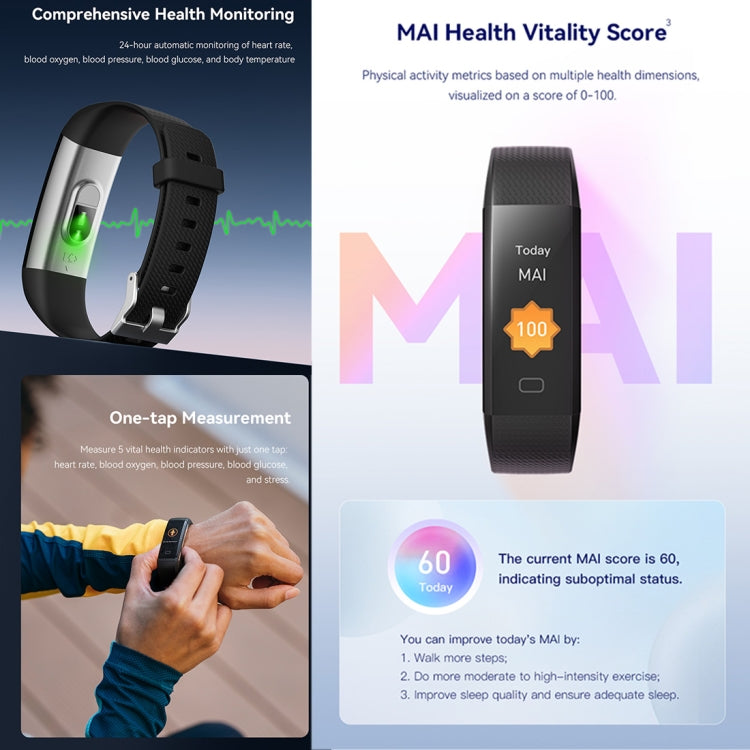 S5-4 Bracelet intelligent IP68 étanche fréquence cardiaque Sport Fitness Tracker montre intelligente