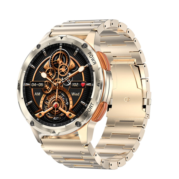 LEMFO AK59 Montre intelligente à écran rond AMLOED de 1,43 pouces avec bracelet en acier