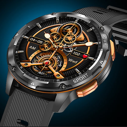 LEMFO AK59 Montre intelligente à écran rond AMLOED de 1,43 pouces avec bracelet en acier