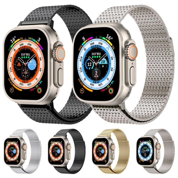 Bracelet de montre en acier inoxydable à fermoir magnétique à boucle milanaise, For Apple Watch SE 2023 44mm, For Apple Watch SE 2023 40mm, For Apple Watch Ultra 2 49mm, For Apple Watch Series 9 45mm, For Apple Watch Series 9 41mm                      ...