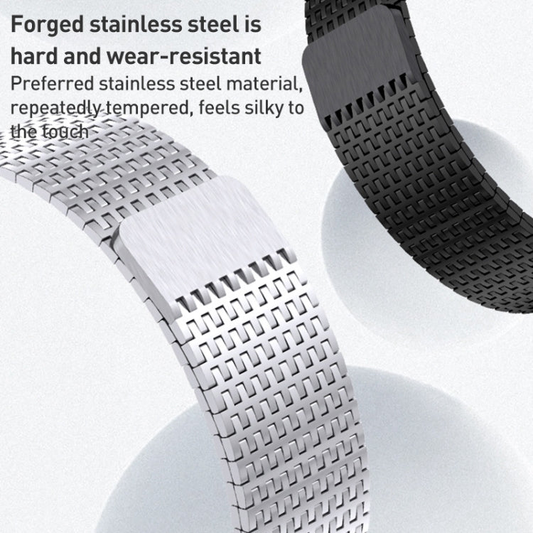Bracelet de montre en acier inoxydable à fermoir magnétique à boucle milanaise, For Apple Watch Series 6 44mm, For Apple Watch Series 5 44mm, For Apple Watch Series 5 40mm, For Apple Watch Series 4 44mm, For Apple Watch Series 4 40mm                   ...
