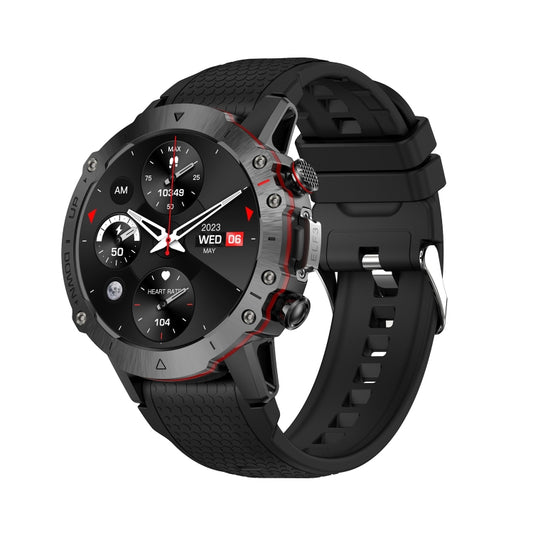 LEMFO ELF3 1,39 pouces TFT écran rond bracelet en silicone extérieur montre intelligente prend en charge la surveillance de l'oxygène dans le sang
