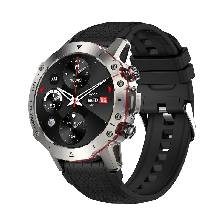 LEMFO ELF3 1,39 pouces TFT écran rond bracelet en silicone extérieur montre intelligente prend en charge la surveillance de l'oxygène dans le sang