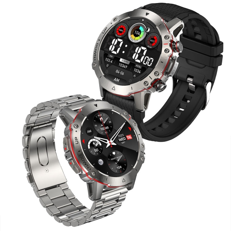 LEMFO ELF3 1,39 pouces TFT écran rond bracelet en silicone extérieur montre intelligente prend en charge la surveillance de l'oxygène dans le sang