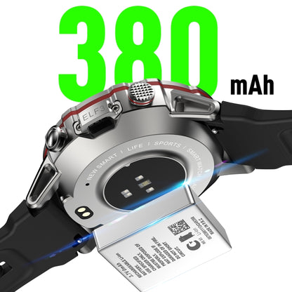 LEMFO ELF3 1,39 pouces TFT écran rond bracelet en silicone extérieur montre intelligente prend en charge la surveillance de l'oxygène dans le sang