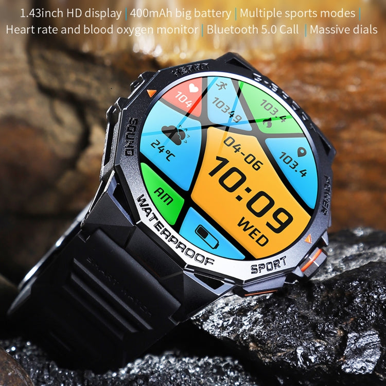 La montre intelligente à écran rond AMOLED de 1,43 pouces LEMFO K62 prend en charge les appels Bluetooth