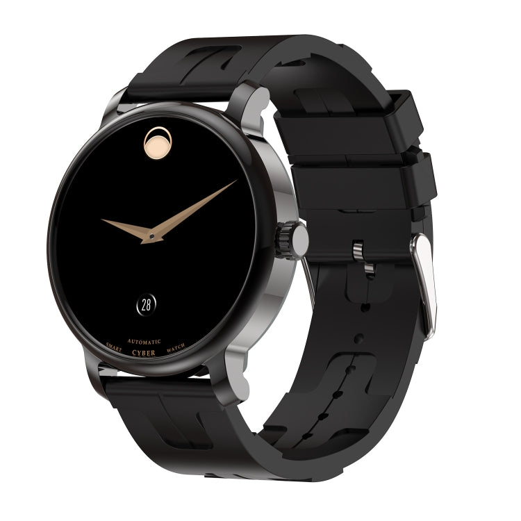 LEMFO LF35 1,43 pouces AMOLED écran rond bracelet en silicone montre intelligente prend en charge la détection de l'oxygène dans le sang