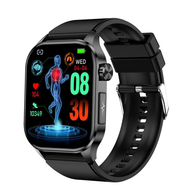 ET580 2,04 pouces AMOLED écran sport montre intelligente prise en charge appel Bluetooth/fonction ECG
