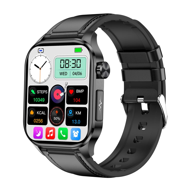 ET580 2,04 pouces AMOLED écran sport montre intelligente prise en charge appel Bluetooth/fonction ECG