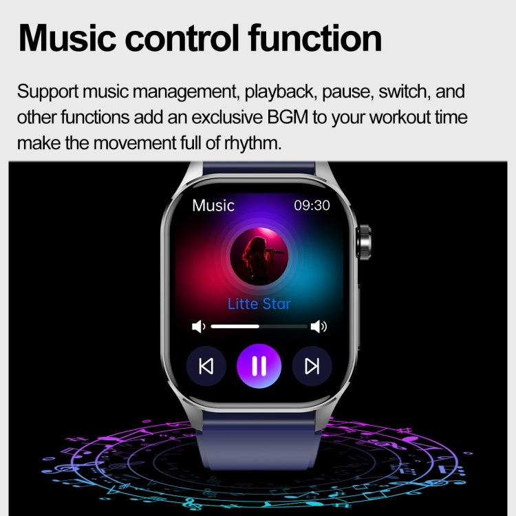 ET580 2,04 pouces AMOLED écran sport montre intelligente prise en charge appel Bluetooth/fonction ECG