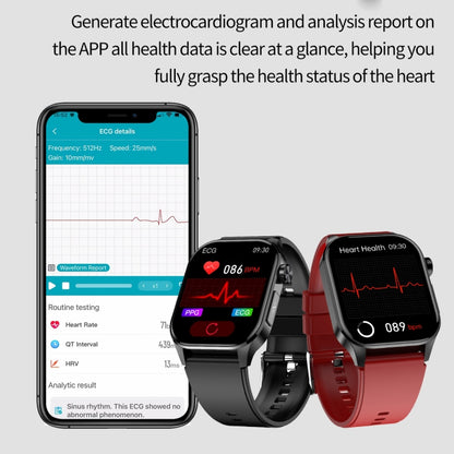 ET580 2,04 pouces AMOLED écran sport montre intelligente prise en charge appel Bluetooth/fonction ECG