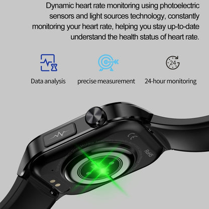 ET580 2,04 pouces AMOLED écran sport montre intelligente prise en charge appel Bluetooth/fonction ECG