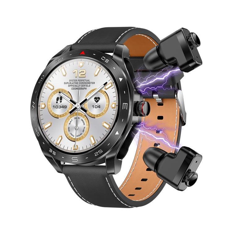 LEMFO T95 1,52 pouces IPS écran 2 en 1 Bluetooth écouteur montre intelligente prise en charge de la surveillance de la santé