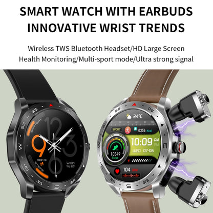 LEMFO T95 1,52 pouces IPS écran 2 en 1 Bluetooth écouteur montre intelligente prise en charge de la surveillance de la santé