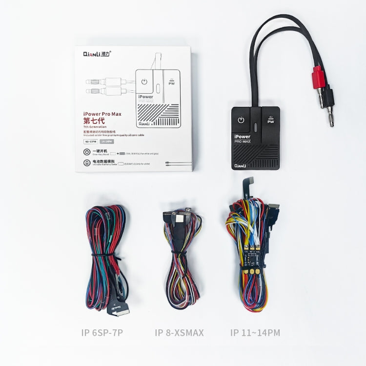 Câble de test de contrôle d'alimentation CC iPower Pro Max de 7e génération QianLi pour iPhone série 6-14