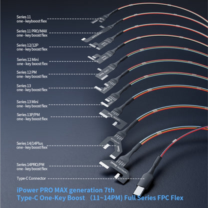 Câble de test de contrôle d'alimentation CC iPower Pro Max de 7e génération QianLi pour iPhone série 6-14