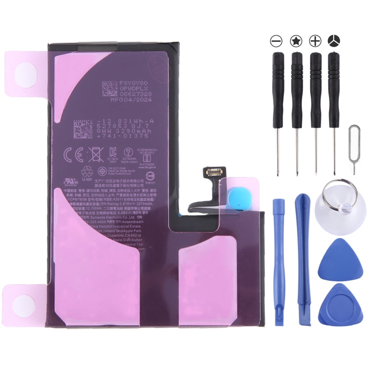 Remplacement de la batterie, For iPhone 15 Pro Max A3121 4422mAh, For iPhone 15 Pro A3011 3274mAh, For iPhone 15 Plus A3039 4383mAh, For iPhone 15 A3018 3349mAh