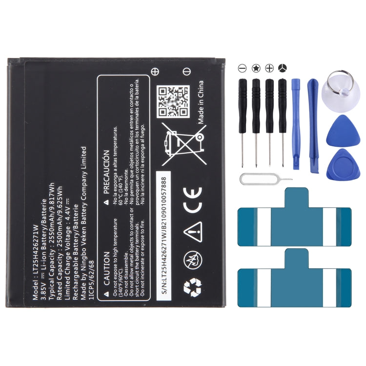 Remplacement de la batterie, For Wiko SAS U307AS LT25H426271W 2550mAh