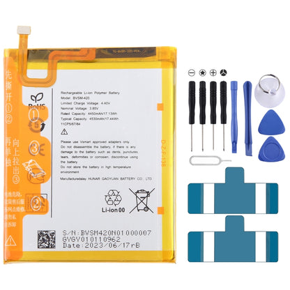 Remplacement de la batterie, For VSMART BVSM-420 4450mAh, For VSMART BVSM-330 3520mAh, For VSMART BVSM-620 4000mAh, For VSMART BVSM-340 3500mAh, For Vsmart joy 3 plus BVSM-430 5000mAh, For VSMART BVSM-220 2550mAh, For VSMART BVSM-230 BVSM230 3000mAh   ...
